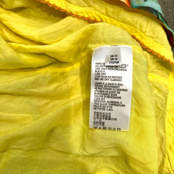 Maeve by Anthropologie Summer Orchard Midi Skirt Size 12 Orange Print - Picture 13 of 14